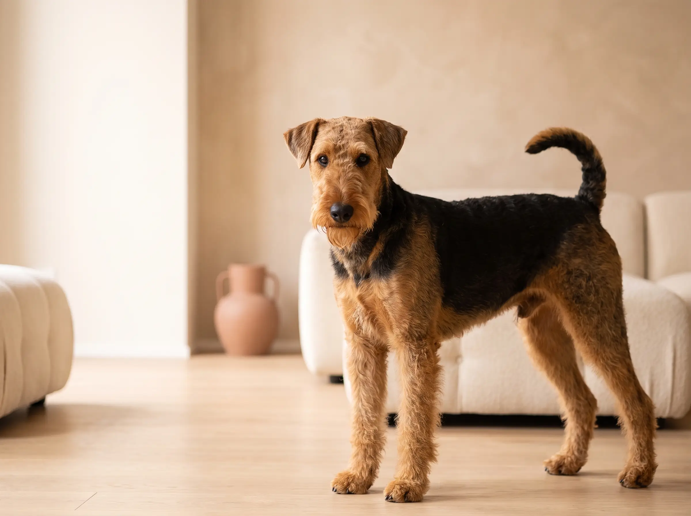 Airedale Terrier appena toelettato