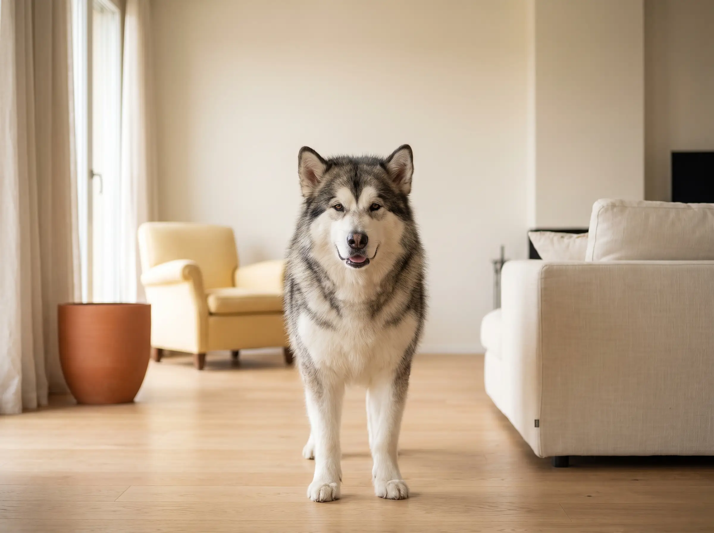 Alaskan Malamute appena toelettato