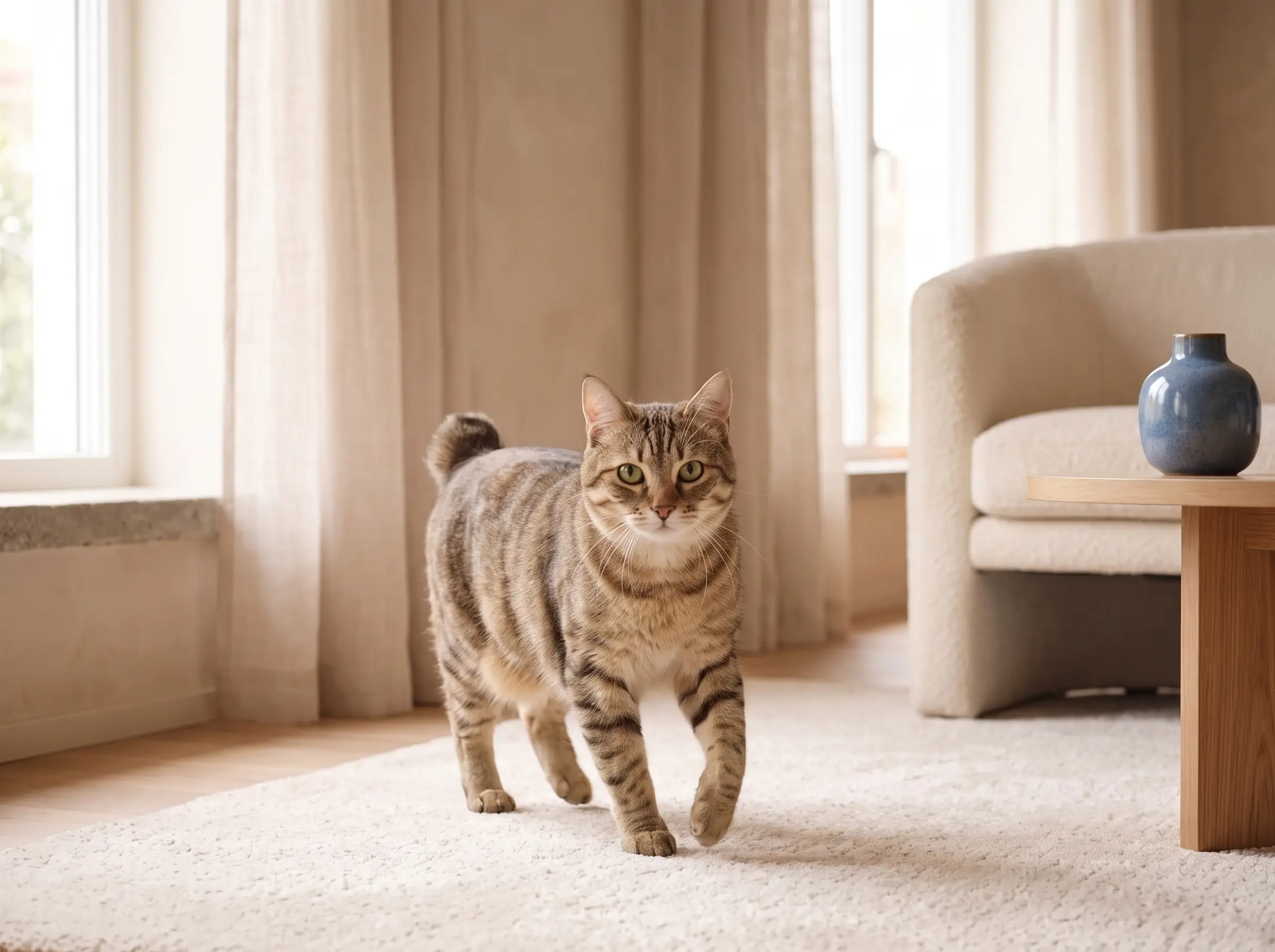 American Bobtail mentre mostra il suo carattere vivace e affettuoso