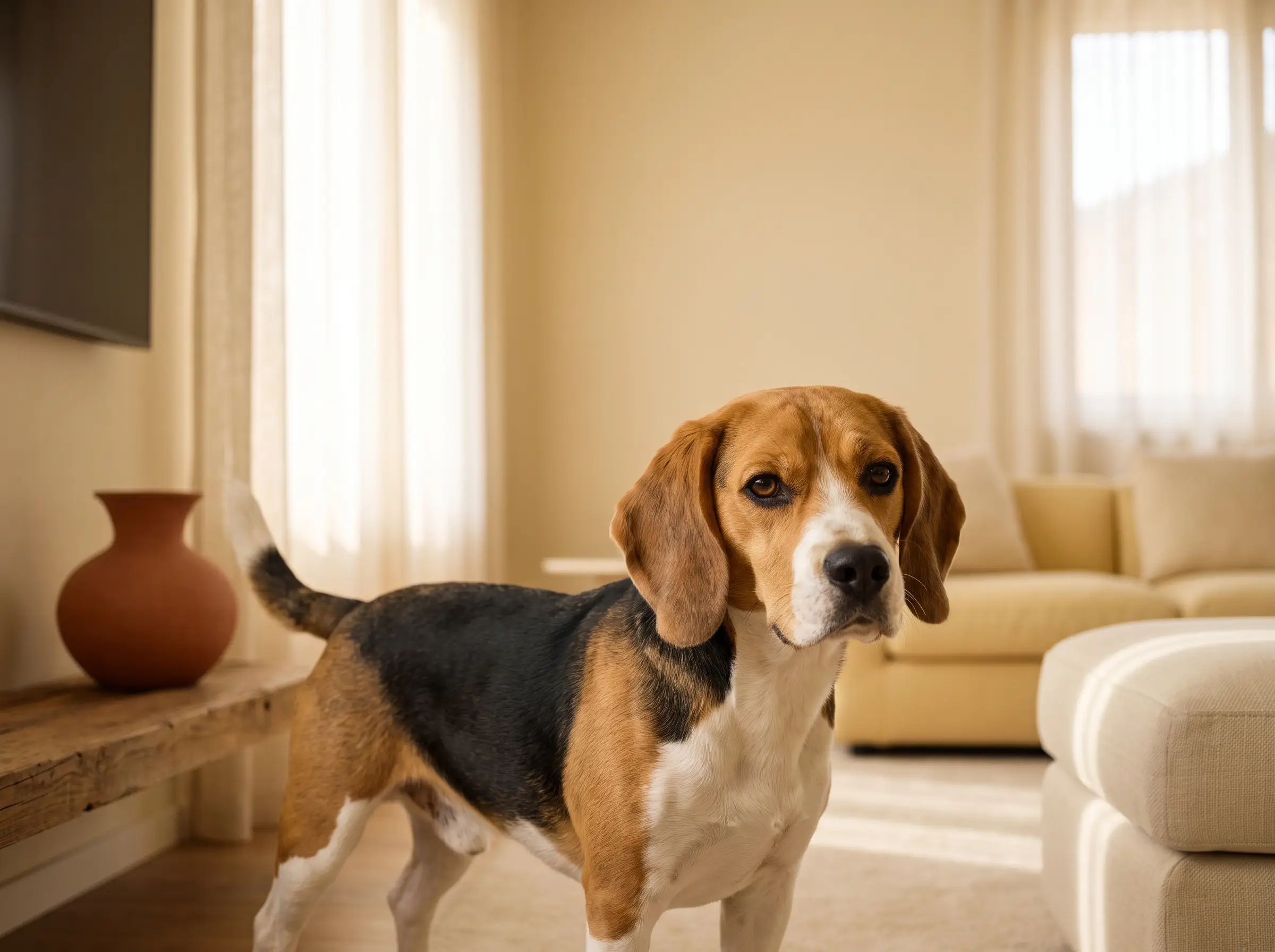Beagle appena toelettato