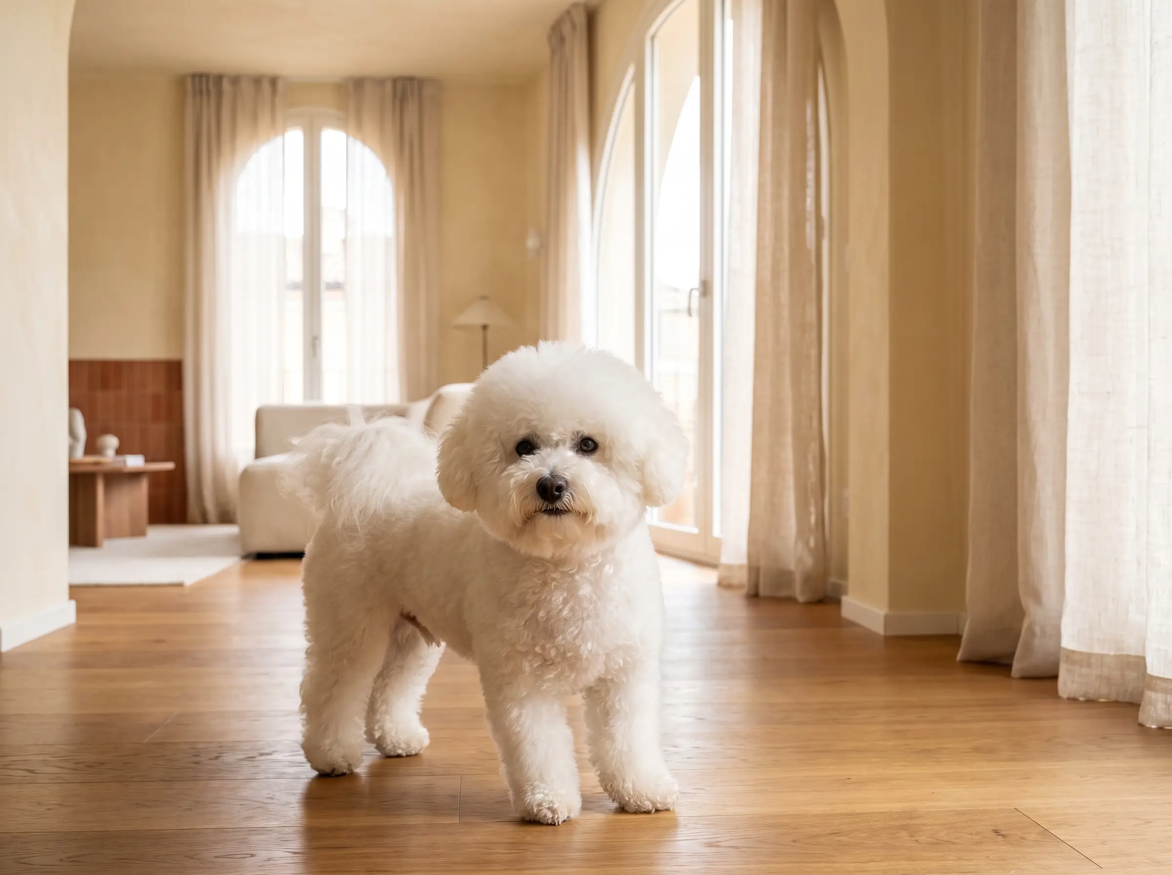 bichon frise appena toelettato