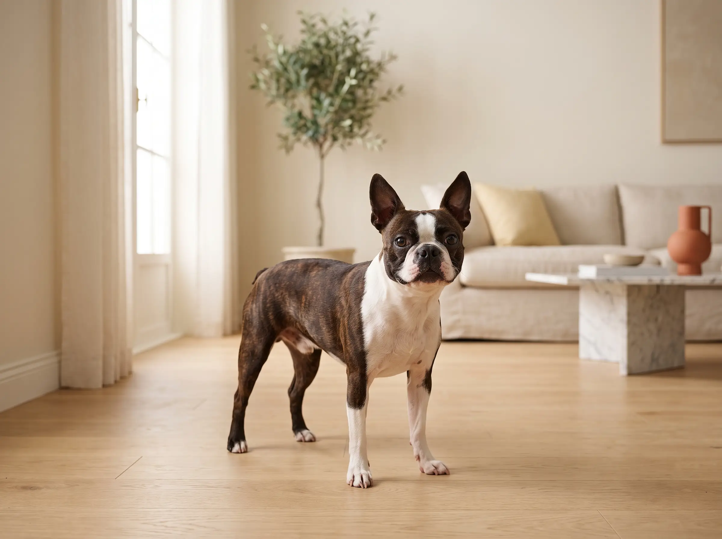 Boston Terrier appena toelettato