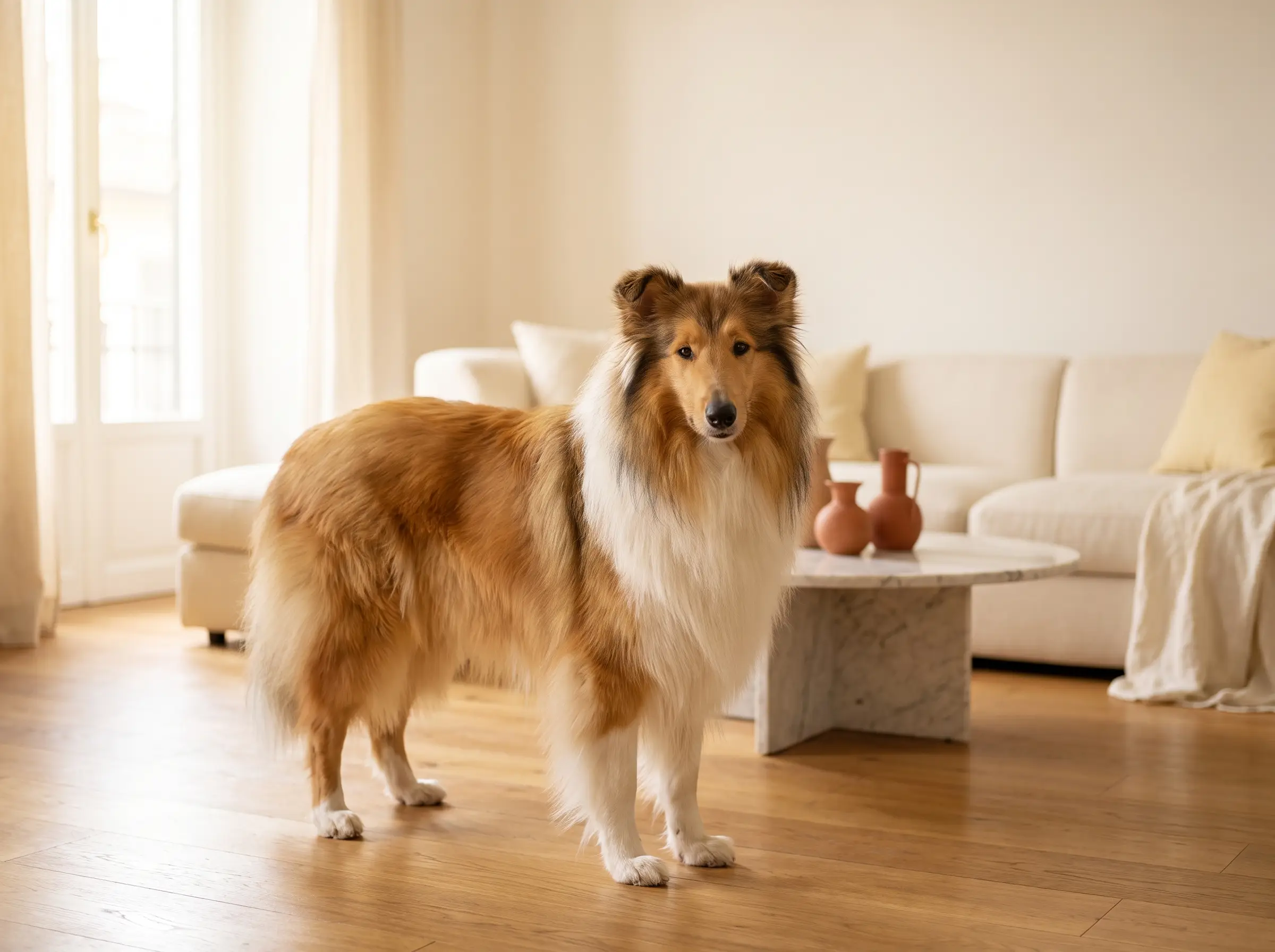Collie appena toelettato