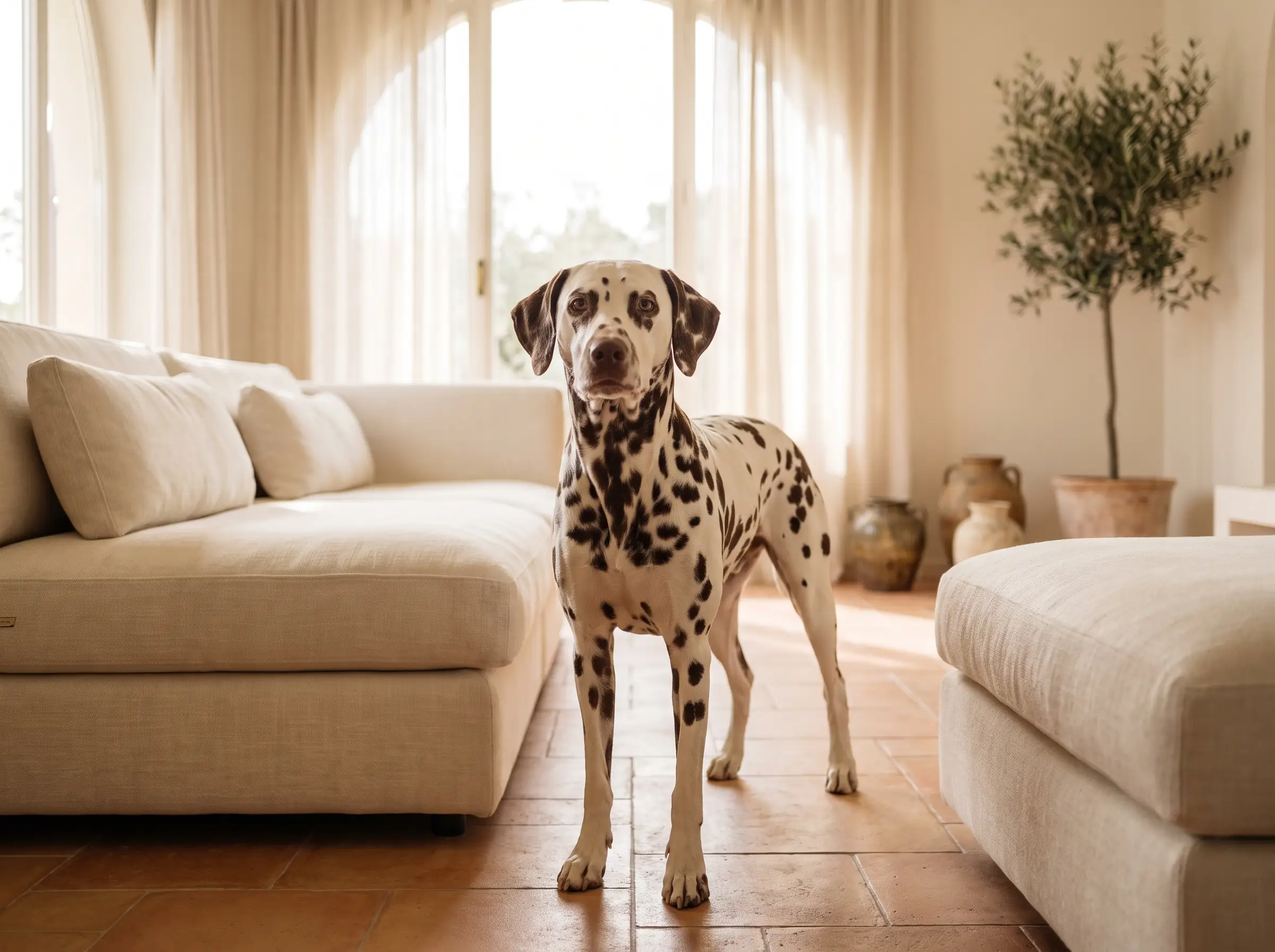Dalmata appena toelettato