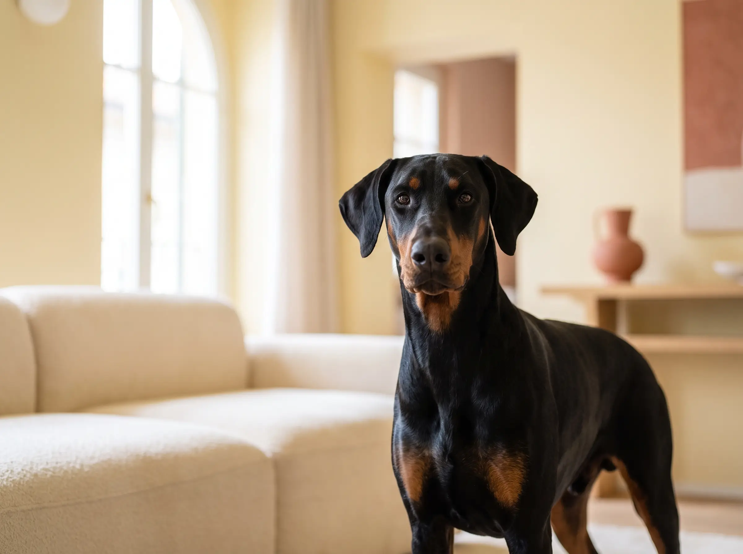 Dobermann appena toelettato