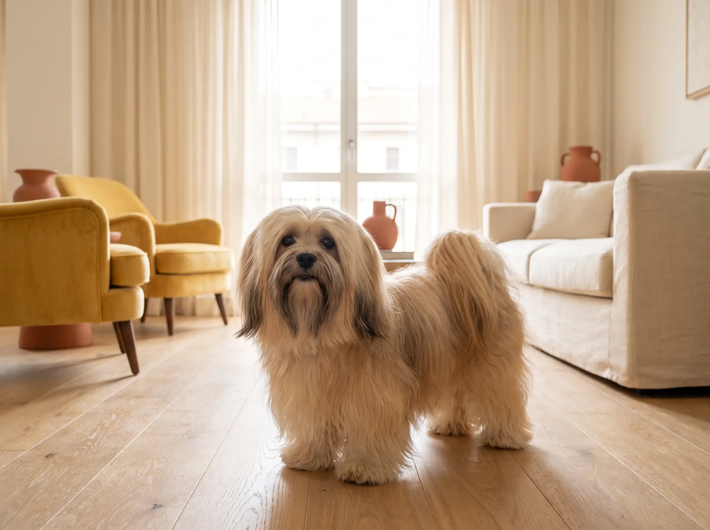 Lhasa Apso appena toelettato