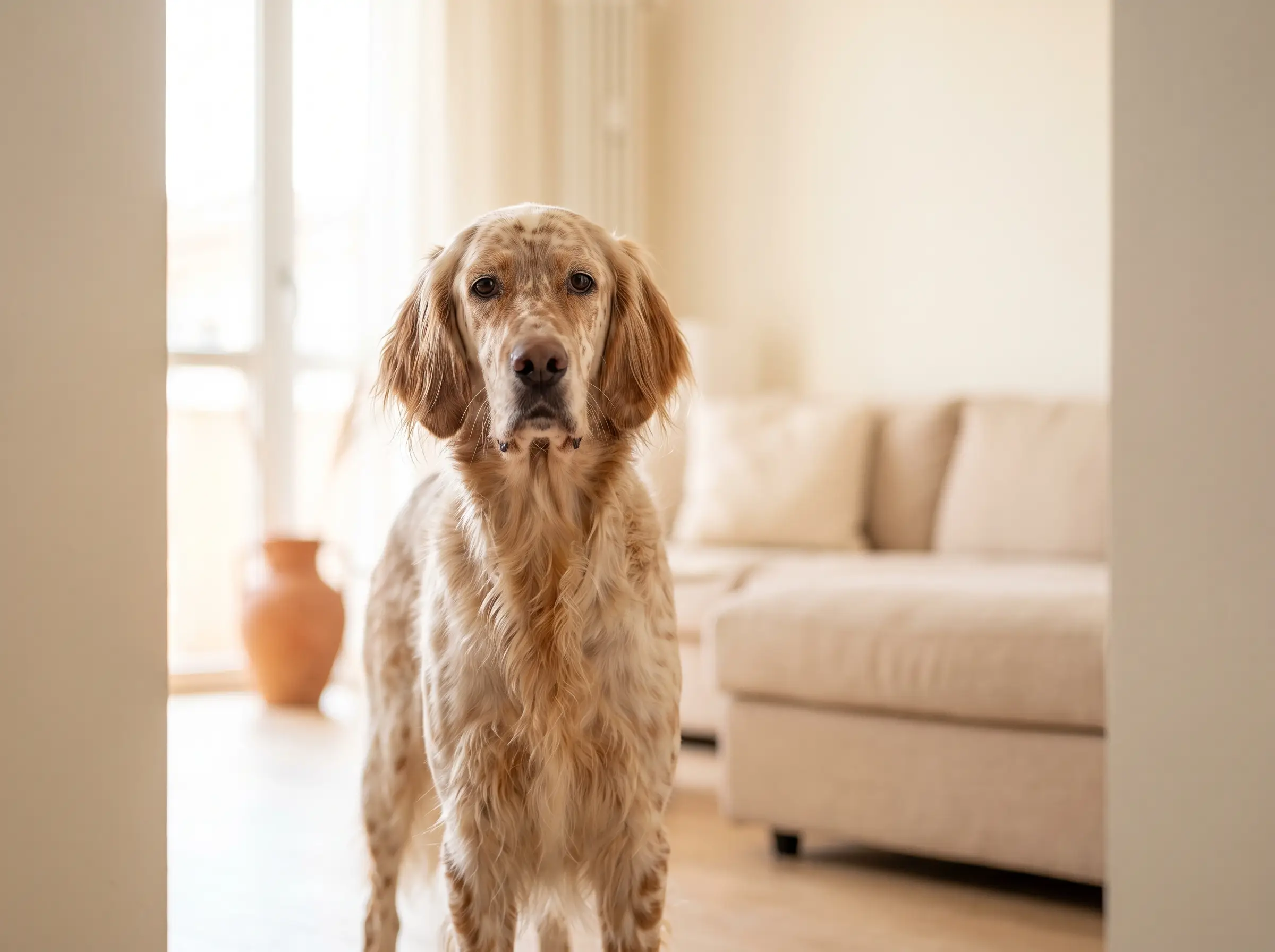 Setter Inglese appena toelettato