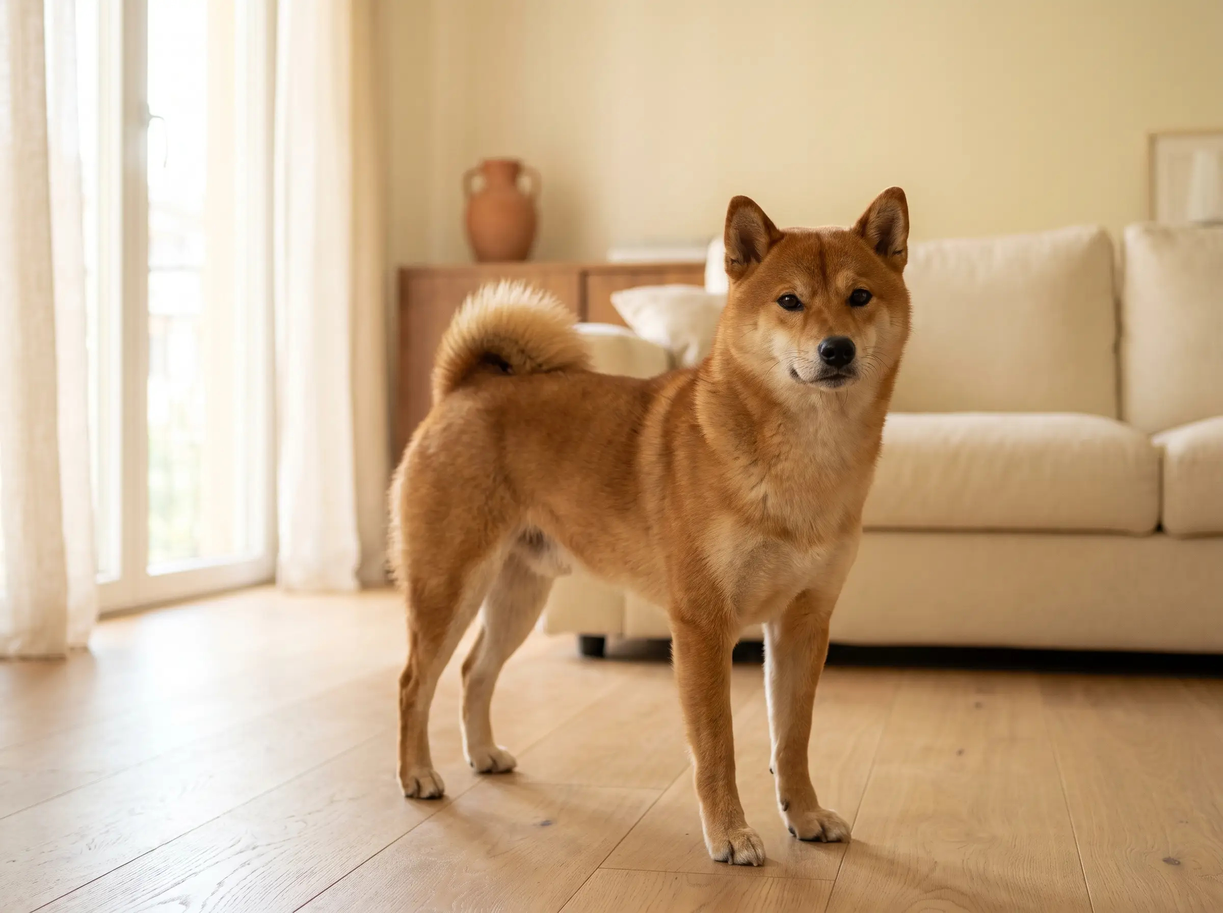 Shiba Inu appena toelettato