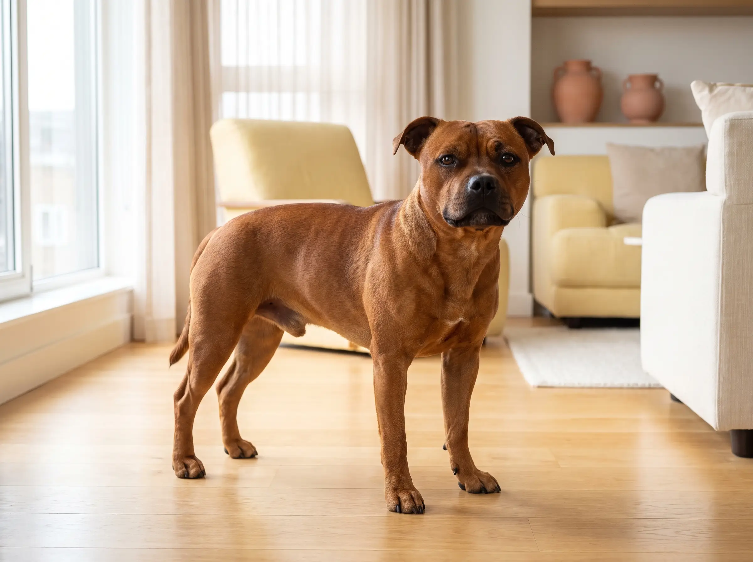 Staffordshire Bull Terrier appena toelettato