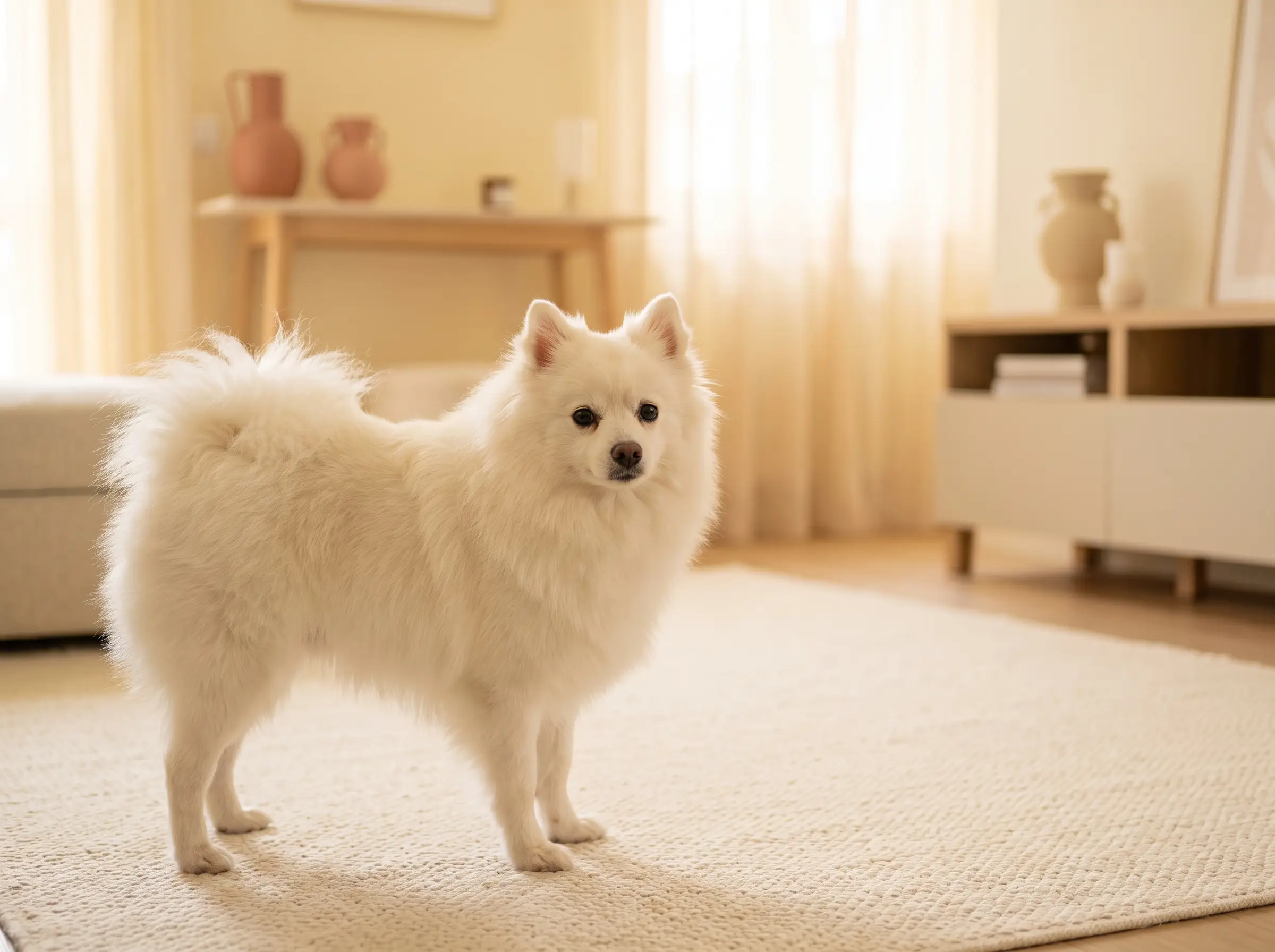 Volpino di Pomerania appena toelettato