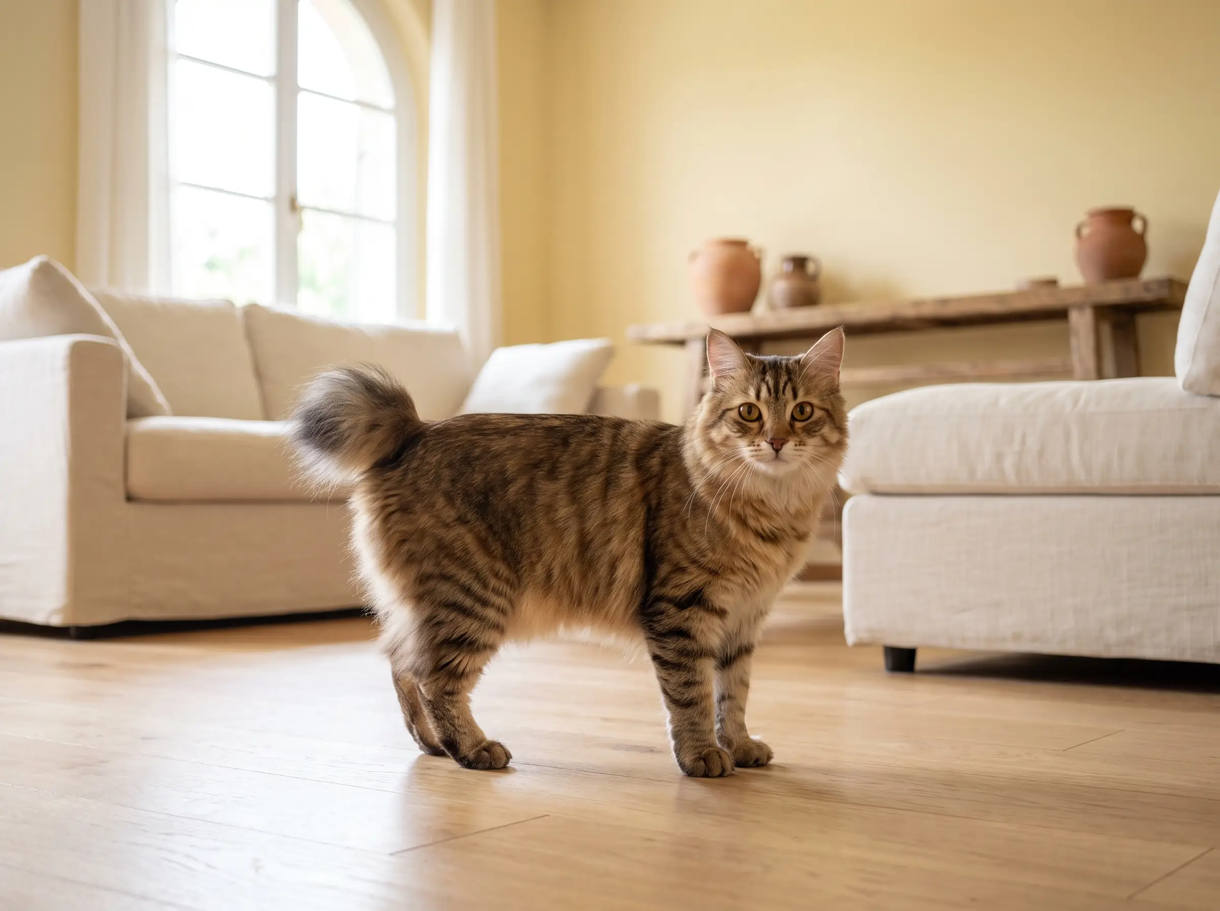 kurilian bobtail appena toelettato