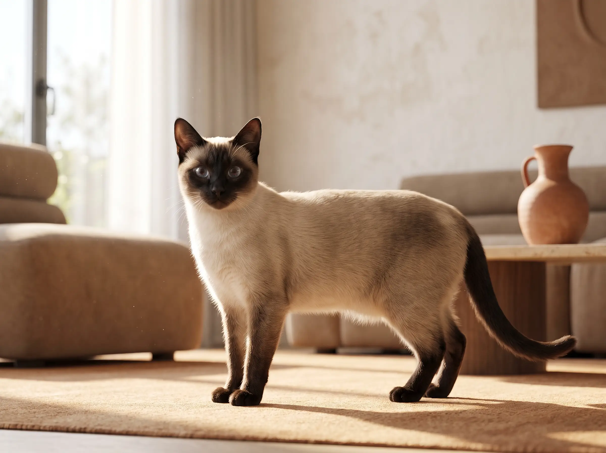 siamese appena toelettato