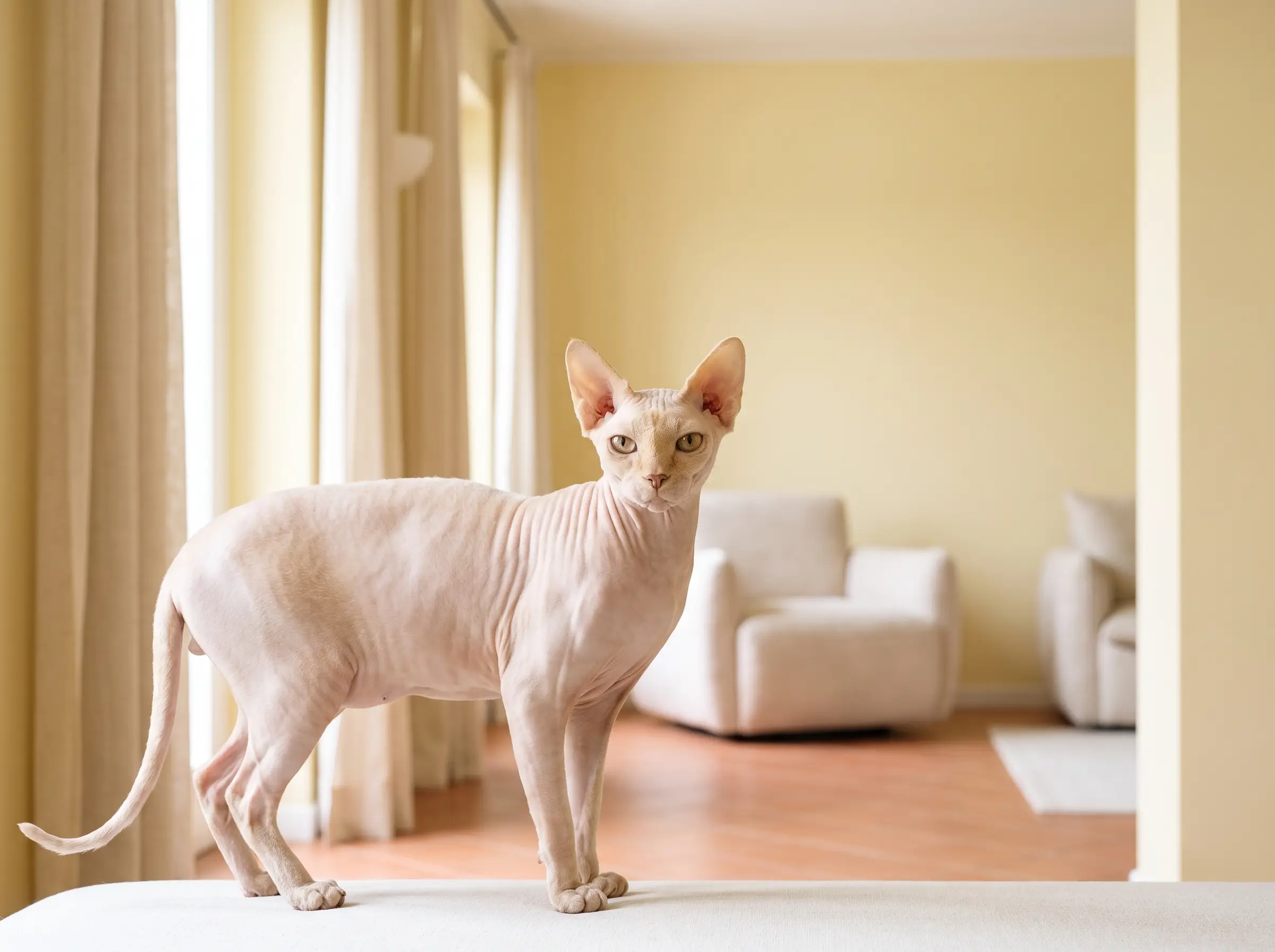 sphynx appena toelettato